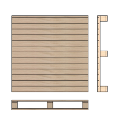 Paleta z pełnym blatem 1000x1000 mm, nowa